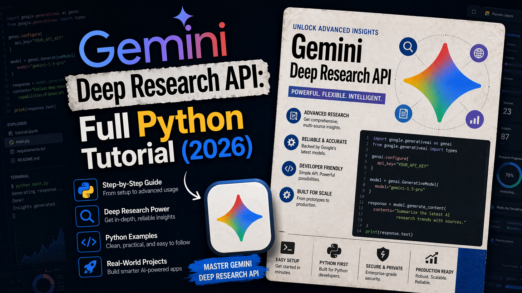 Gemini Deep Research API: Full Python Tutorial (2026)