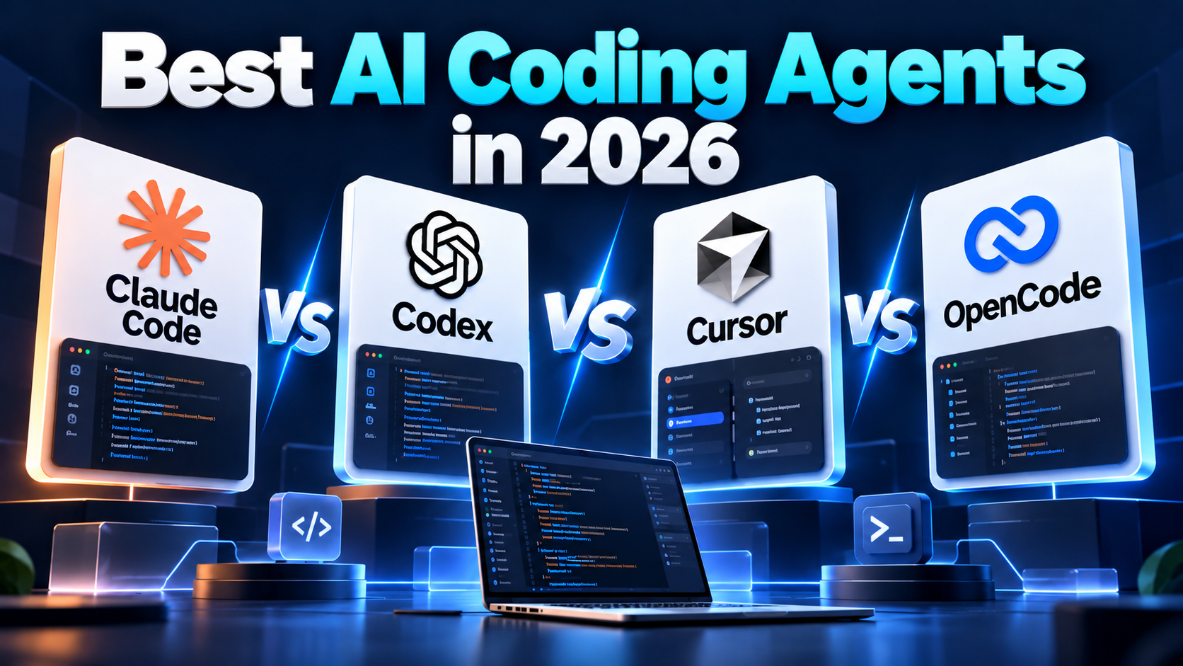 記事全文: Best AI Coding Agents in 2026: Claude Code vs Codex vs Cursor vs OpenCode