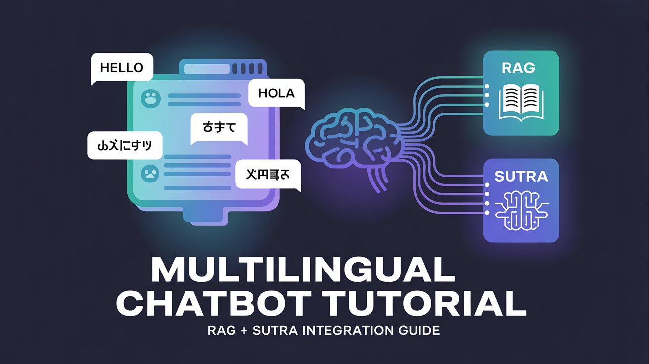 Multilingual Chatbot Tutorial: RAG + SUTRA Integration Guide