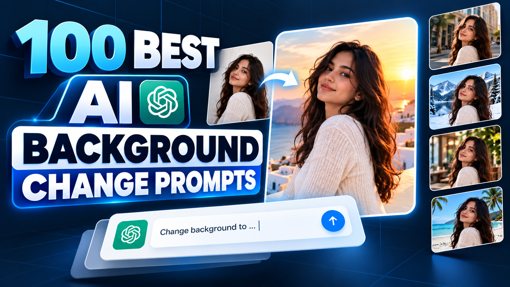 100 Best AI Background Change Prompts 2026 (Copy-Paste)