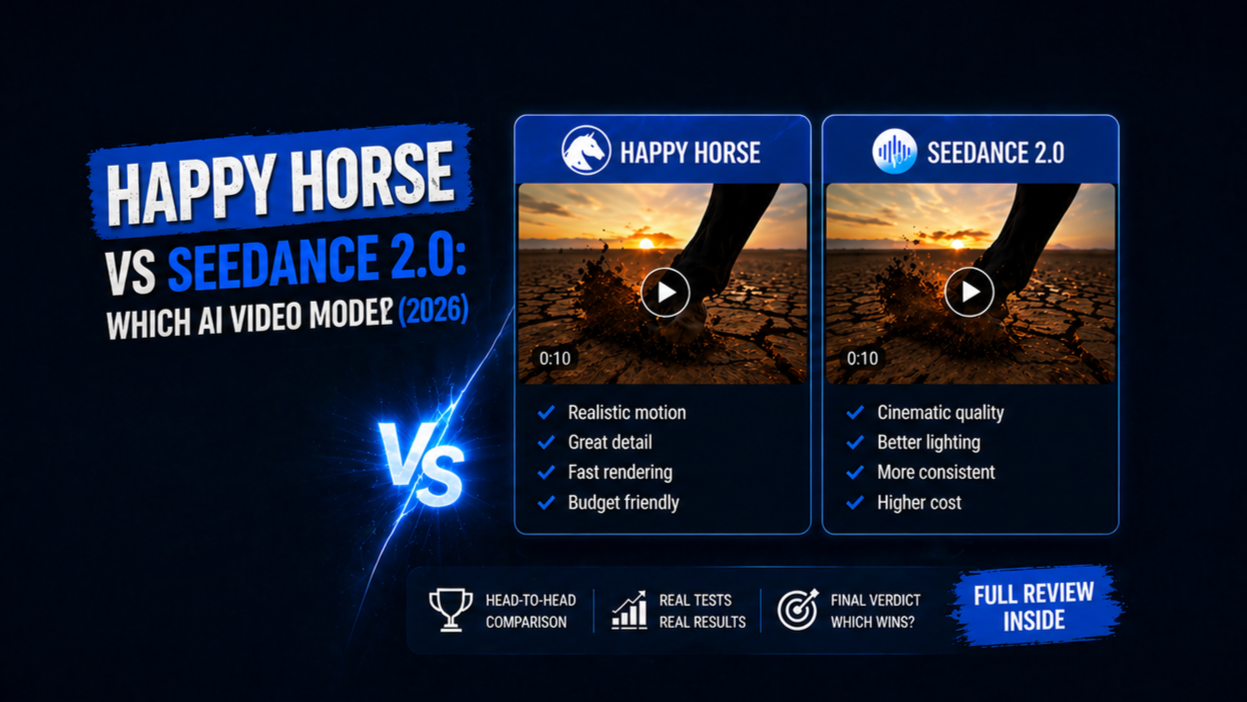 Happy Horse vs Seedance 2.0: Which AI Video Model Wins? (2026)