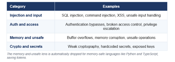 THE FOUR VULNERABILITY CATEGORIES