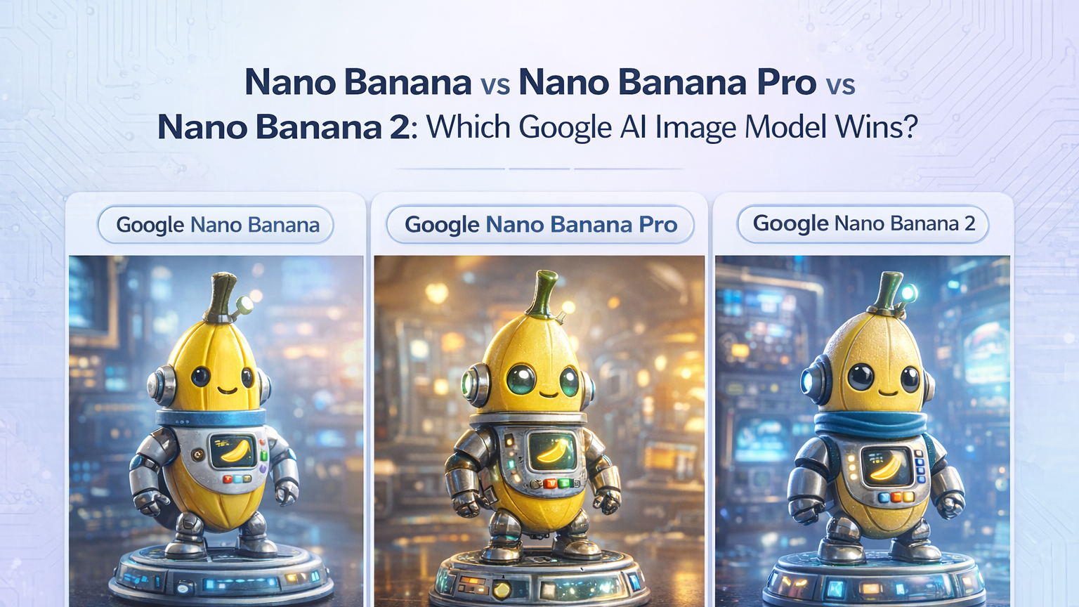 Nano Banana vs Nano Banana Pro vs Nano Banana 2: Which Google AI Image ...