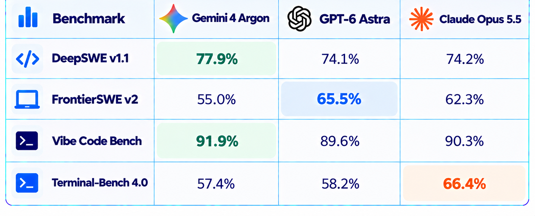 Coding: DeepSWE vs FrontierSWE Benchmarks