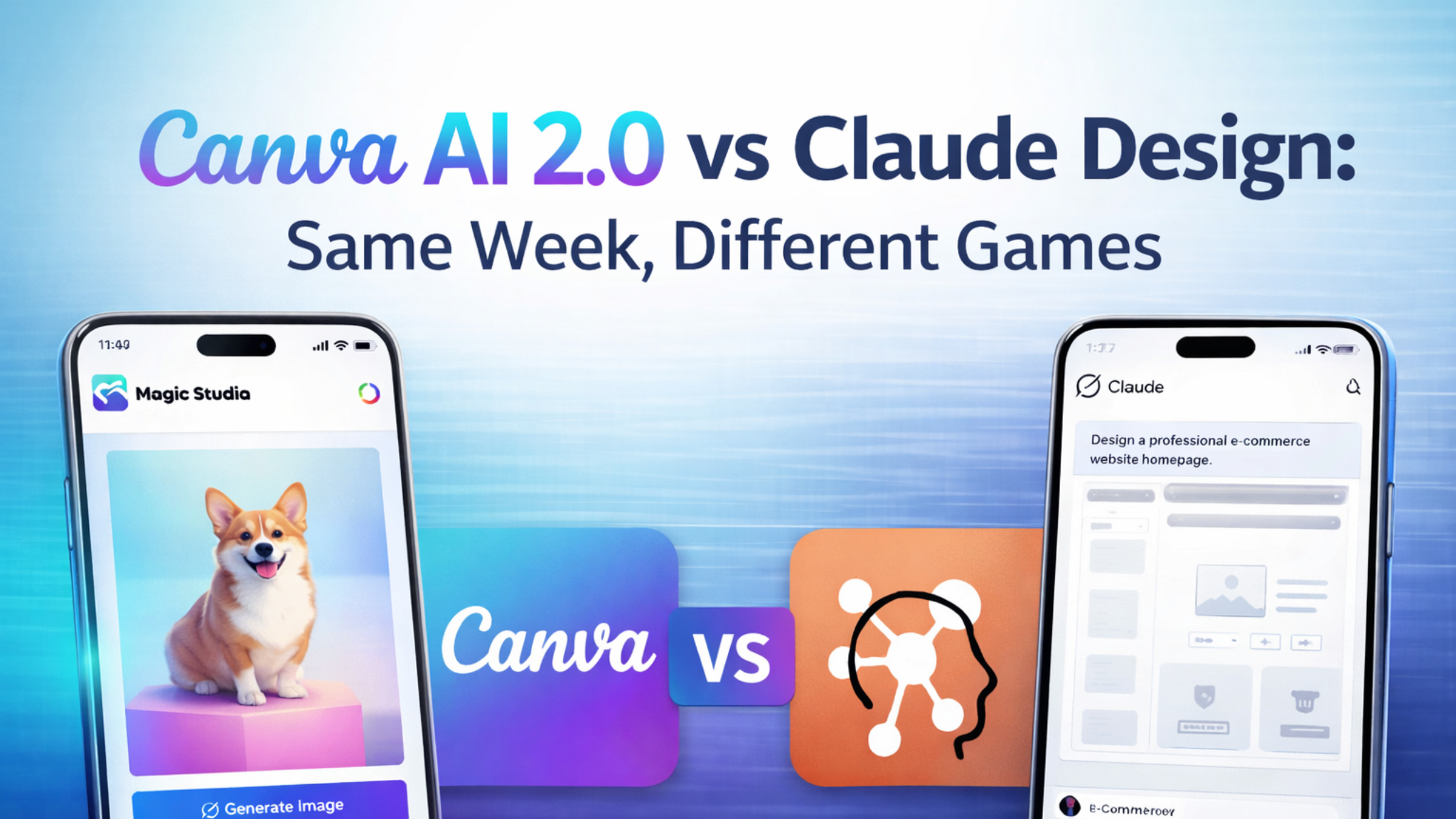 Canva AI 2.0 vs Claude Design: Same Week, Different Games