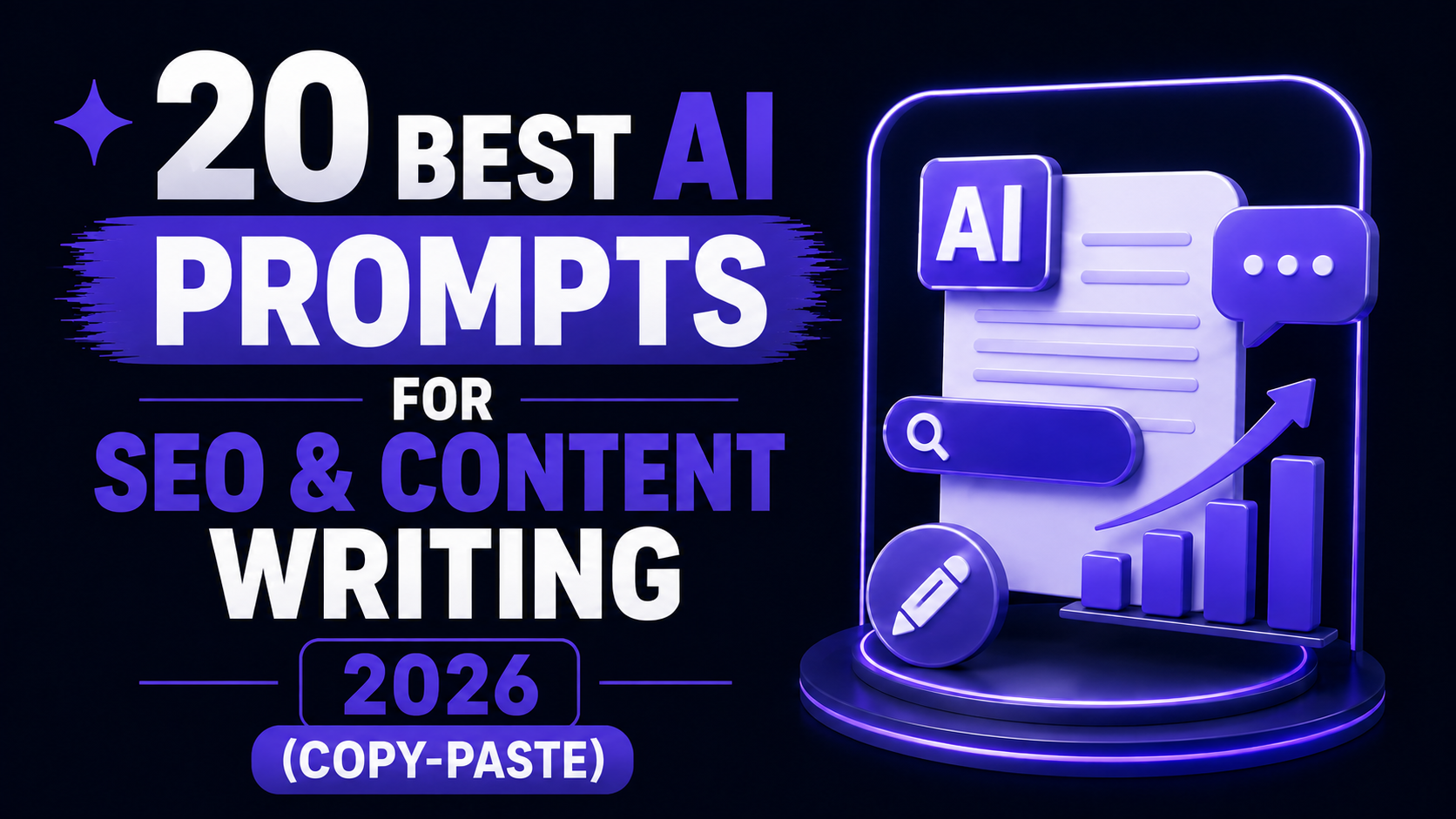 20 Best AI Prompts for SEO & Content Writing 2026 (Copy-Paste)