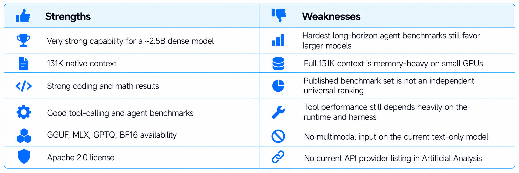 Strengths and Weaknesses of MiniCPM5-2B